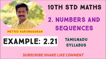 10th Std Maths Example 2.21 The general term of a sequence is defined as an={n(n+3); n is odd, n^2+1