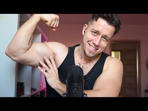 Muscle Tapping and Scratching, Hand Sounds ASMR