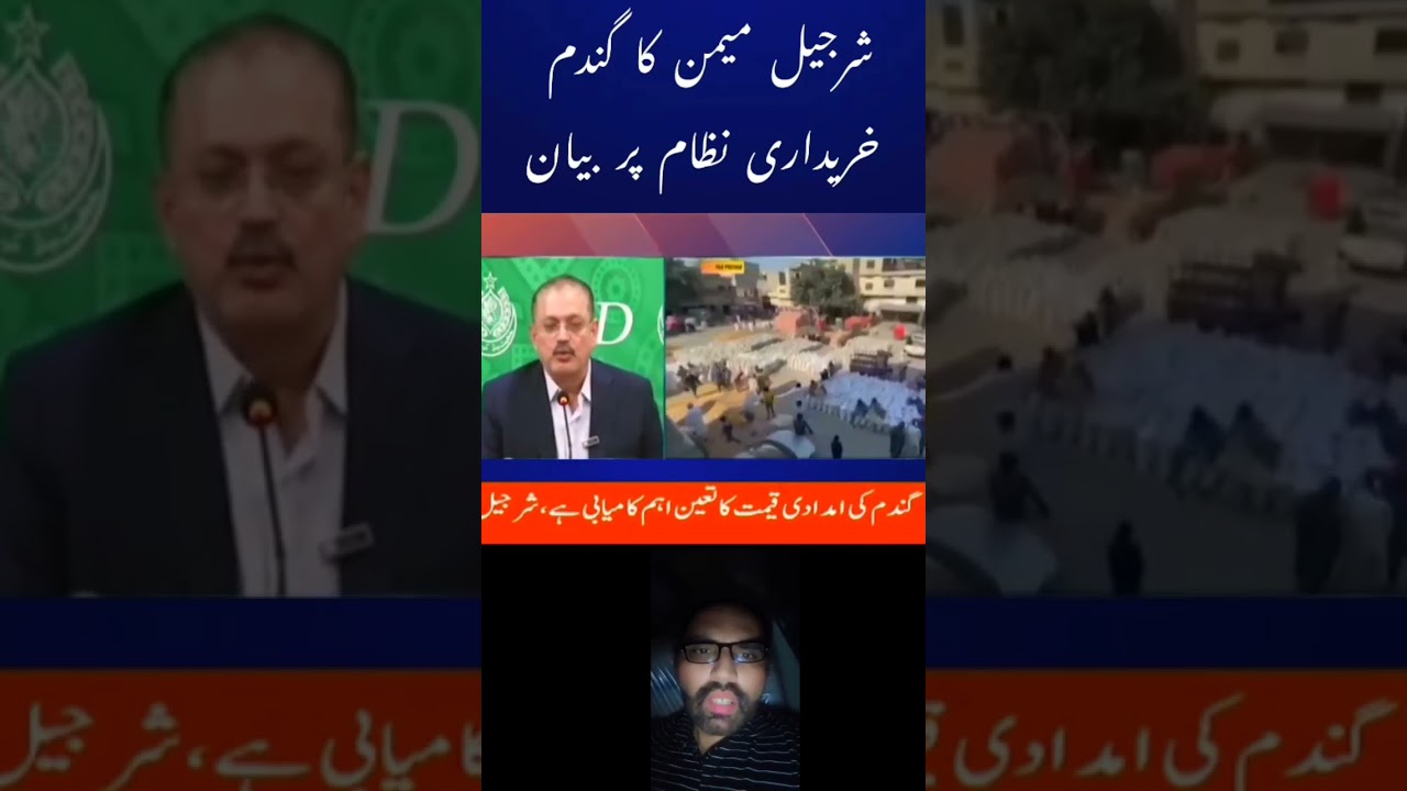 Sharjeel Memon on Wheat Procurement and Farmers’ Relief