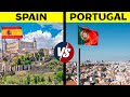 Spain VS Portugal Comparison in Hindi | Portugal VS Spain | Which is Best country?