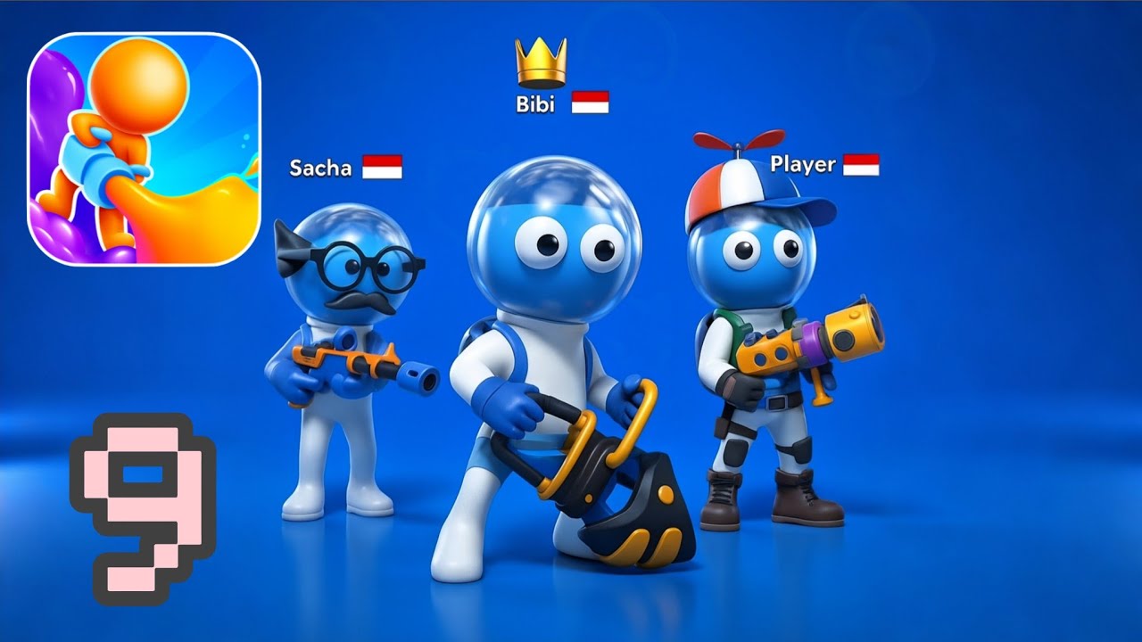 Dye Hard - Color War - Gameplay Walkthrough Part 9 - Dominate the Paint Arena! (iOS, Android)