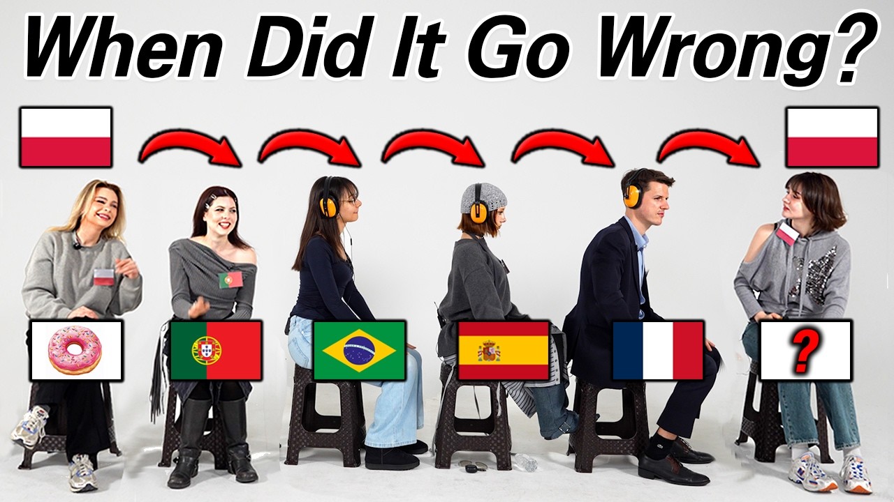 How Polish Sounds To NON-Polish Speakers? | Romance Speakers Play Telephone Game In Polish