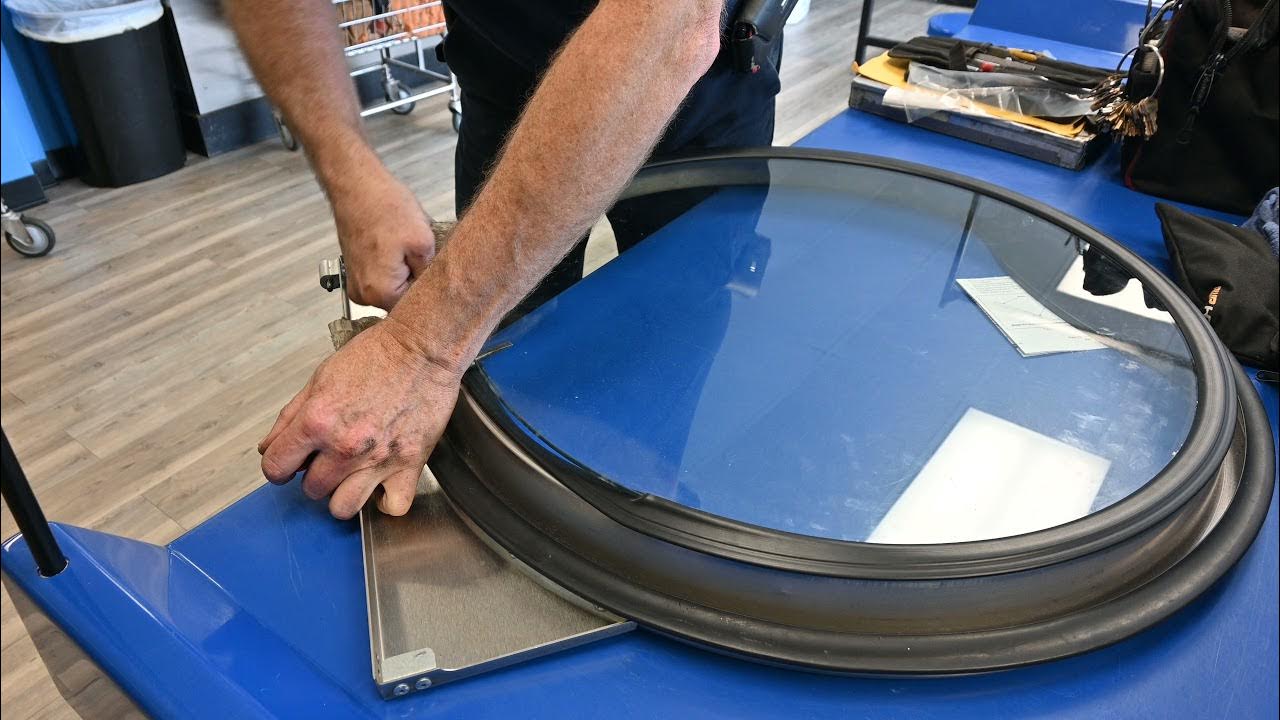 Put glass in speed Queen Dryer Door YouTube