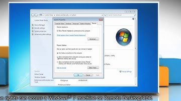 Windows® 7: Enable Remote Desktop Connection