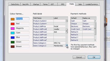Moneyworks - Customizing Your Fields
