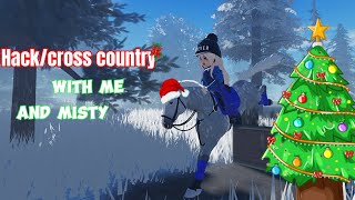 HACK/CROSS COUNTRY WITH ME AND MISTY + CHRISTMAS BARN VLOG!!!! *adorable*