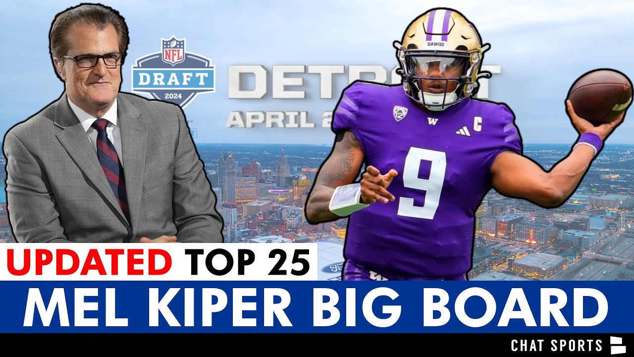 UPDATED Mel Kiper 2024 NFL Draft Big Board Top 25 Draft Prospects Ft