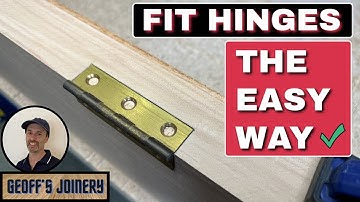 How To Mortise Hinges With a Chisel | Chisel Out for a Hinge by Hand