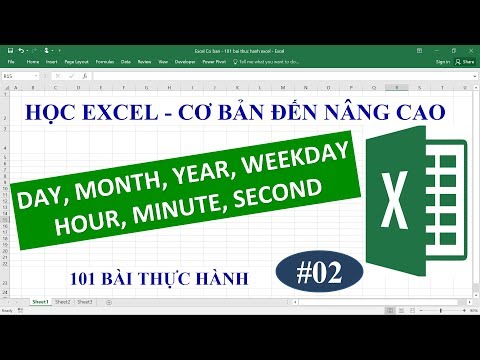 Video Học Excel từ cơ bản đến nâng cao - Bài 02 hàm thời... - youtube