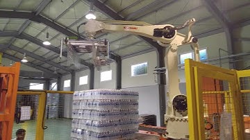 16 Water pack palletizing