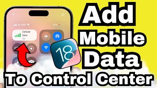 How to Add Mobile Data to Control Center on iPhone in (iOS 26) screenshot 2
