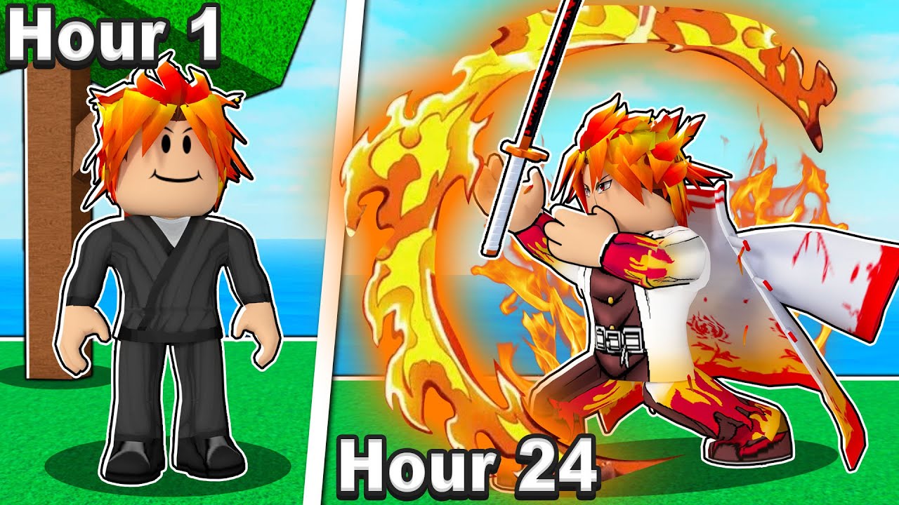 I Spent A Day As RENGOKU! 🔥 Roblox Blox Fruits 