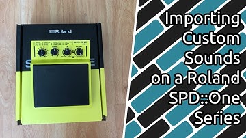 Tutorial: Aangepaste geluiden importeren op een Roland SPD::One Series-pedaal