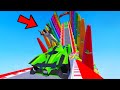 SHINCHAN AND FRANKLIN TRIED THE LONGEST GIANT BUMPY ROAD PARKOUR CHALLENGE GTA 5