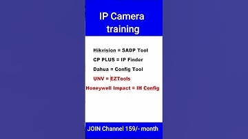 IP camera training @ 159/- month  #ipcamera #cctvcamera #cctv
