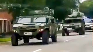 Video soll chinesischen Militär-Konvoi in der Ukraine zeigen – das hat es damit auf sich