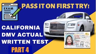 CALIFORNIA DMV WRITTEN TEST / PRACTICE TEST 2023