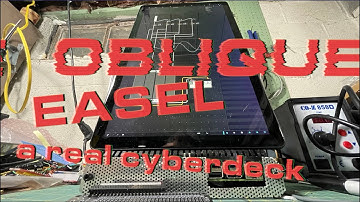 Oblique Easel prototype 0.1: a cyberdeck that