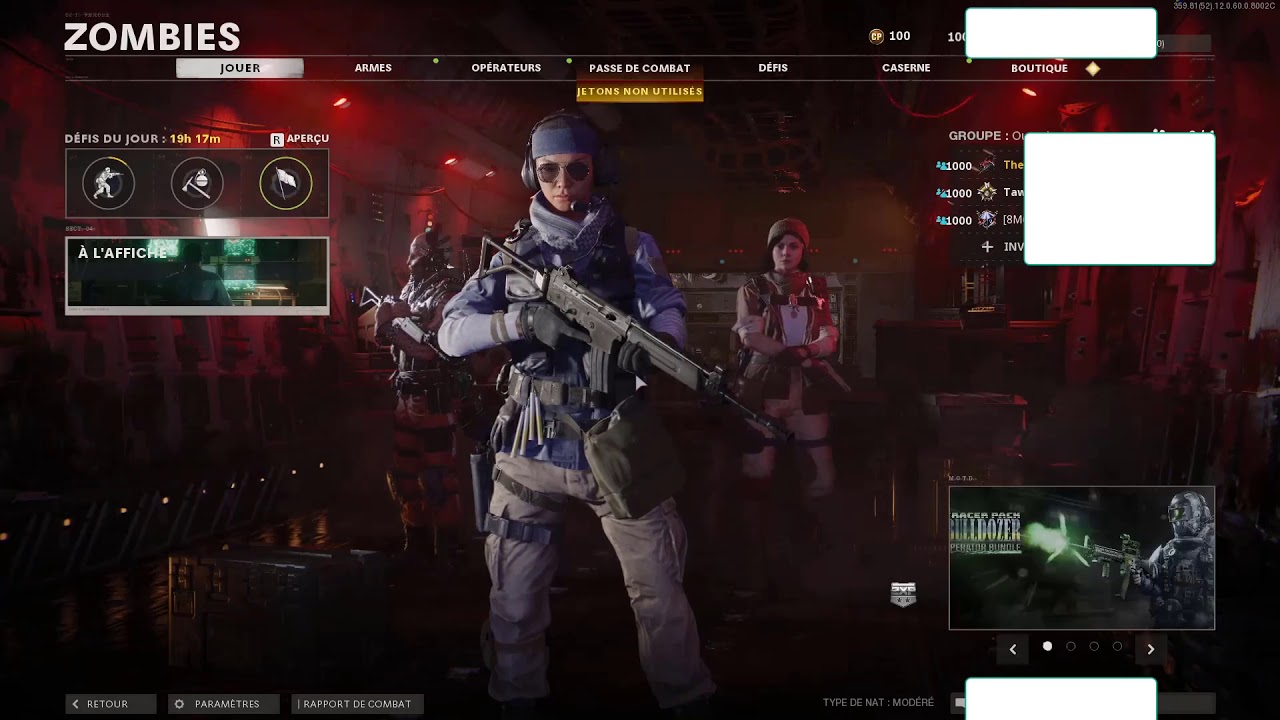 [FR]XP Lobby Call Of Duty Cold War Rank + Arme (PC Xbox PS4)... YouTube