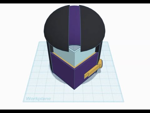Level Up Helmet Project (Part 1 of 4): Starting a design in Tinkercad