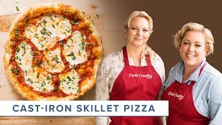 Bridget teaches julia how to make crispy restaurant-style pizza crust
at home by cooking it in a cast-iron skillet. get the recipe for
skillet pizz...