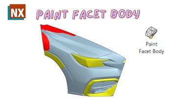 Polygon Modeling(Paint Facet Body) | How to use Paint Facet Body in NX |         Siemens NX |