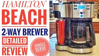 Hamilton Beach (49980A) Single Serve Coffee Maker and Coffee Pot Maker –  Caffeinequip