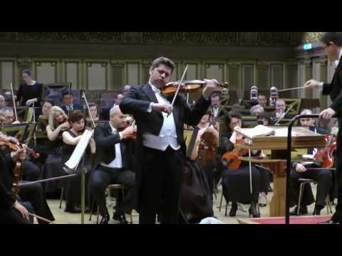 Remus Azoitei: Brahms Violin Concerto, 1st Mov. with Heifetz Cadenza, LIVE