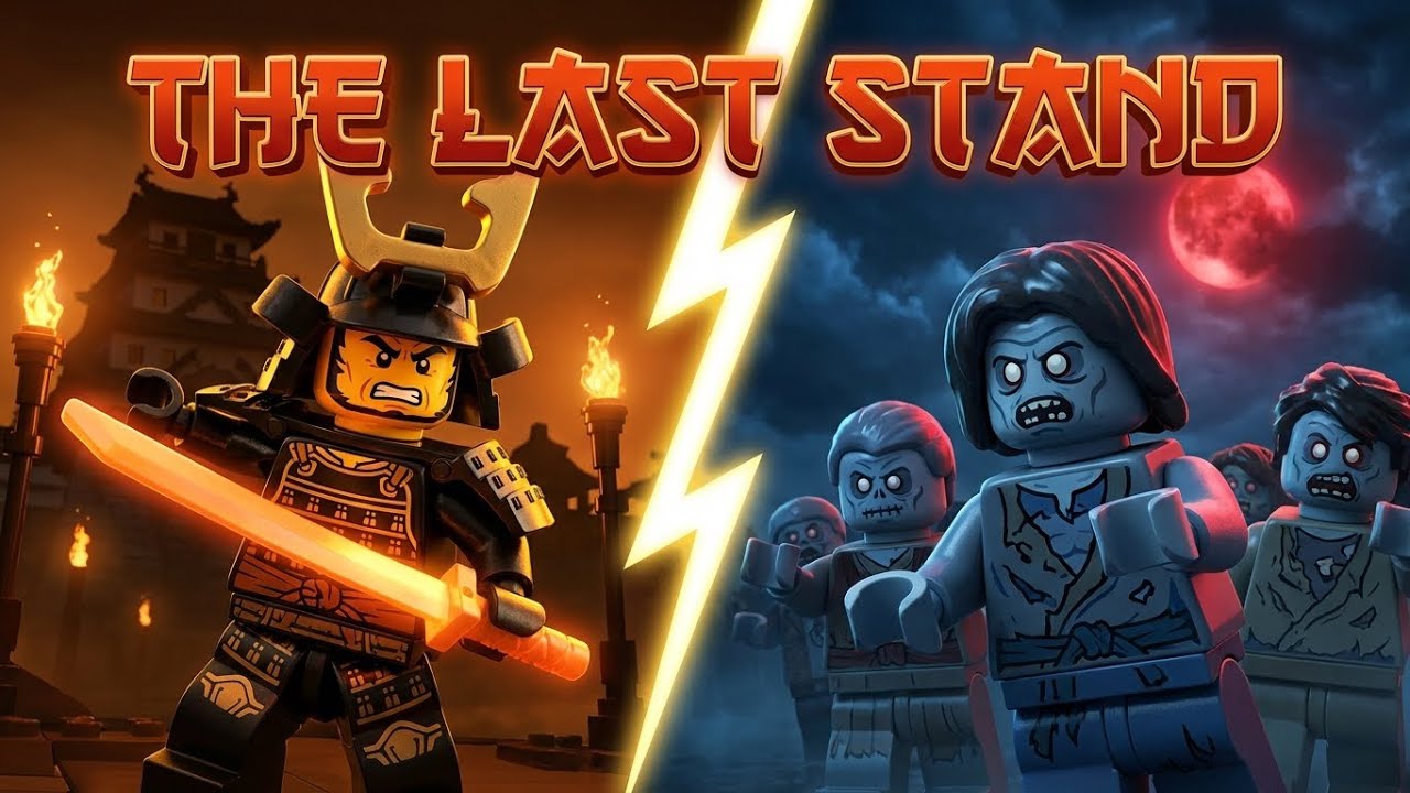 LEGO Samurai vs Zombie Horde - The Last Stand at the Feudal Castle | Epic 3D Animation