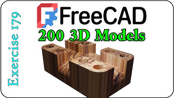 200 3D Models in FreeCAD: Exercise 179