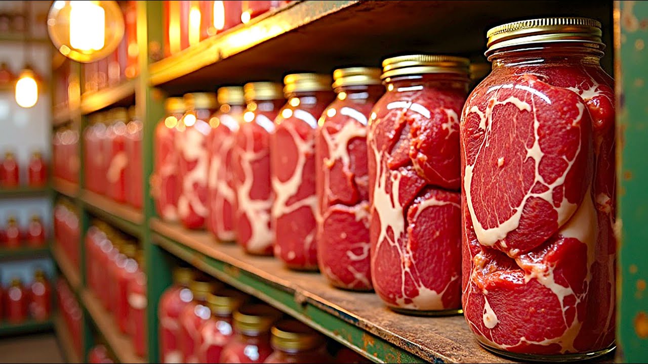 Вот как амиши хранят мясо в банке без холодильника! Не ломается годами!