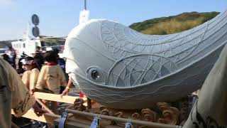 呼子くんち「ヨイヤサー」山車練り歩く(22年10月16日)