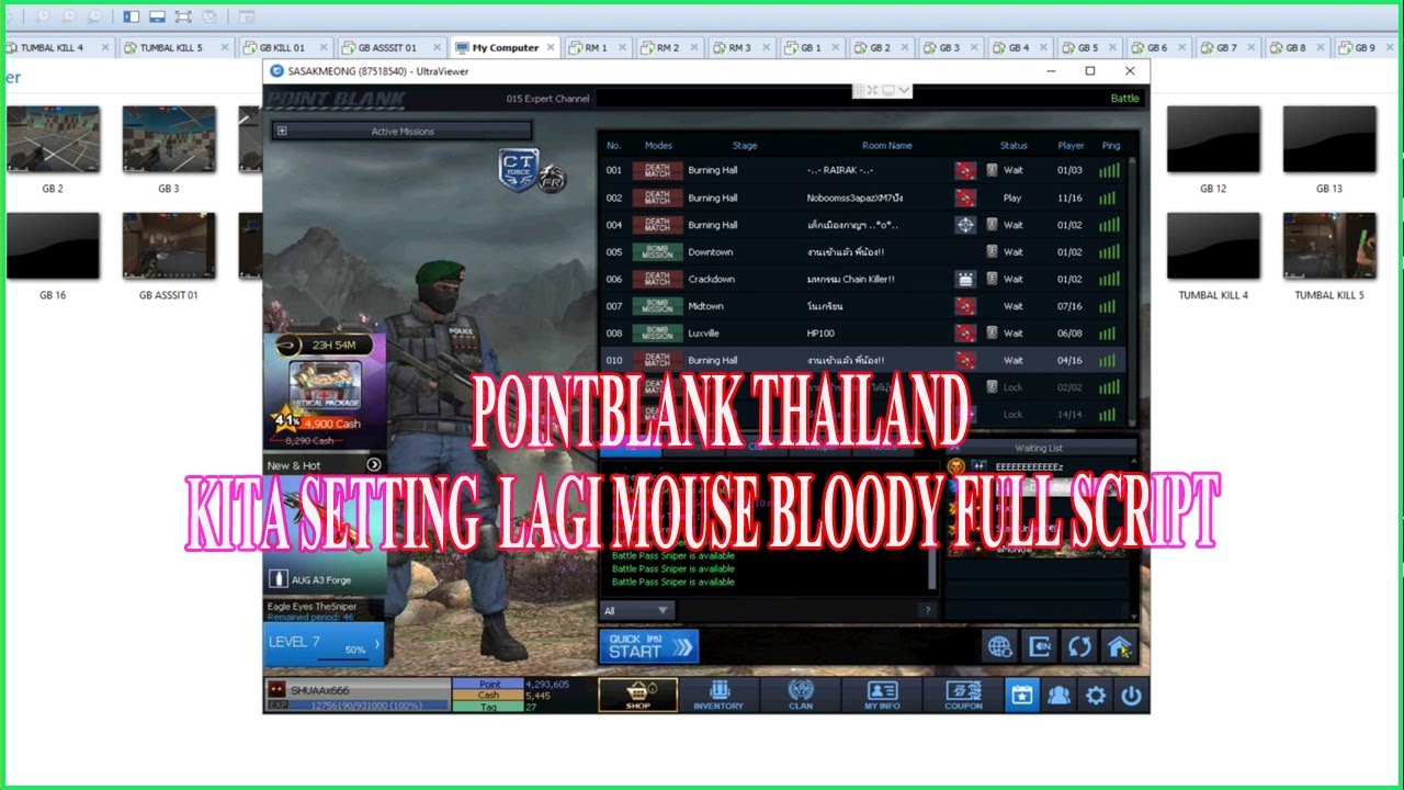 Pointblank thailand aja setting script disini kalian ? SETTING SCRIPT ...