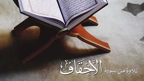 تلاوة من سورة الأحقاف _ القارئ عبدالعزيز التركي