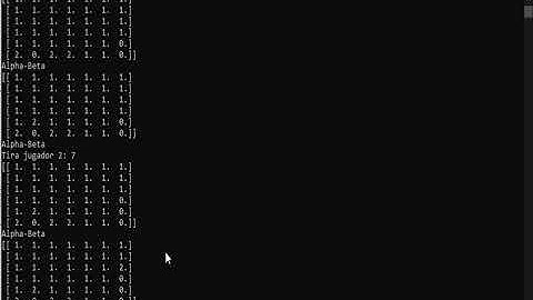 Poda alfa beta en juego conecta 4. Python