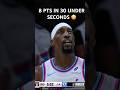 The Miami Heat score 8 PTS in under 30 seconds π³