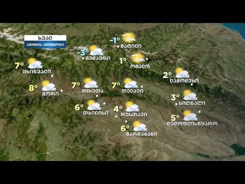 ამინდი საქართველო 06.01.2021