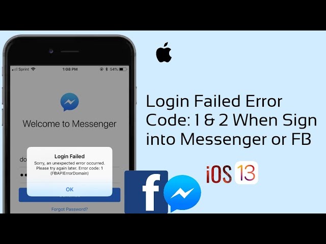 Facebook App/Messenger login error - Apple Community