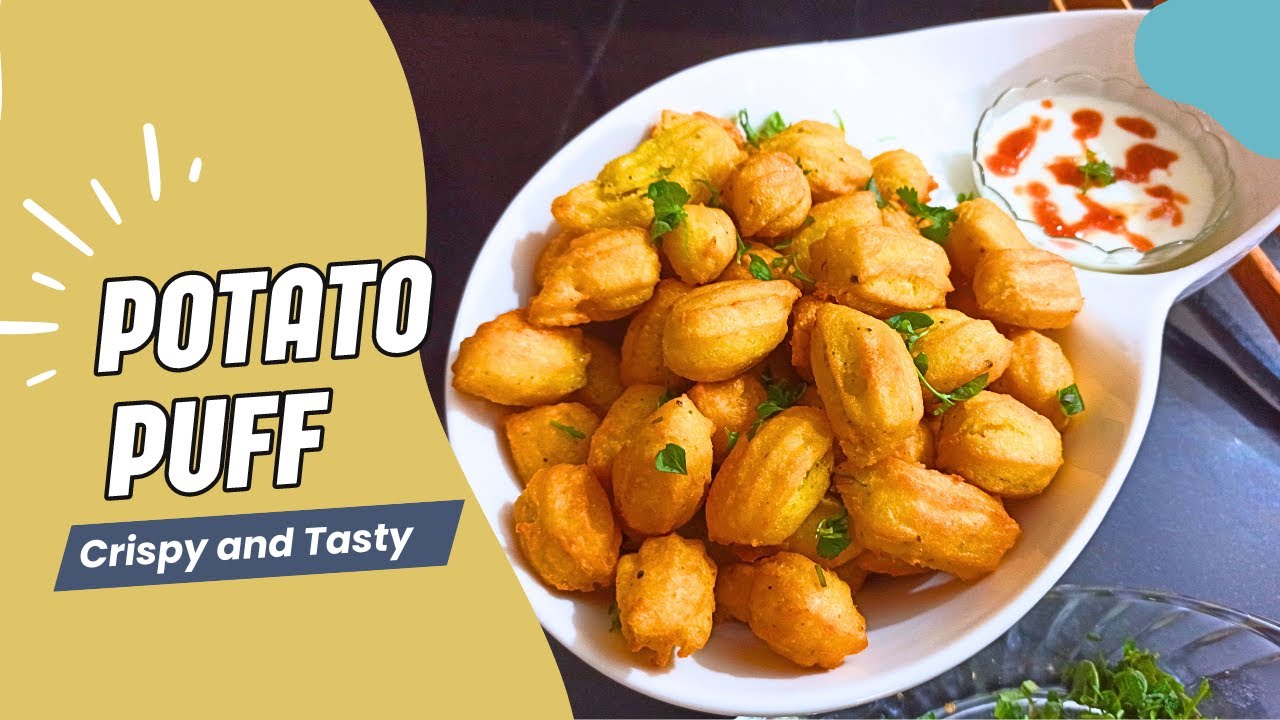Crispy and Fluffy Potato Puffs. Your Next Evening Snack!