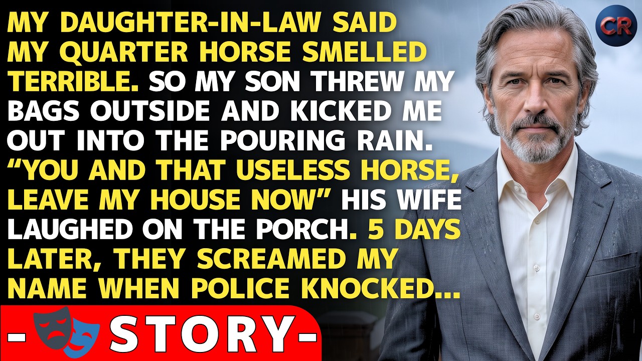 I was holding my horse's lead rope in the pouring rain when my son came to the door and told me to get out. "Neither you nor your horse belongs here anymore," he said, and his wife added that I...