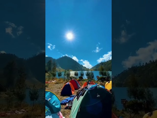 INDAHNYA !! danau ranu kumbolo gunung semeru  sebelum erupsi #shorts #gunungsemeru class=