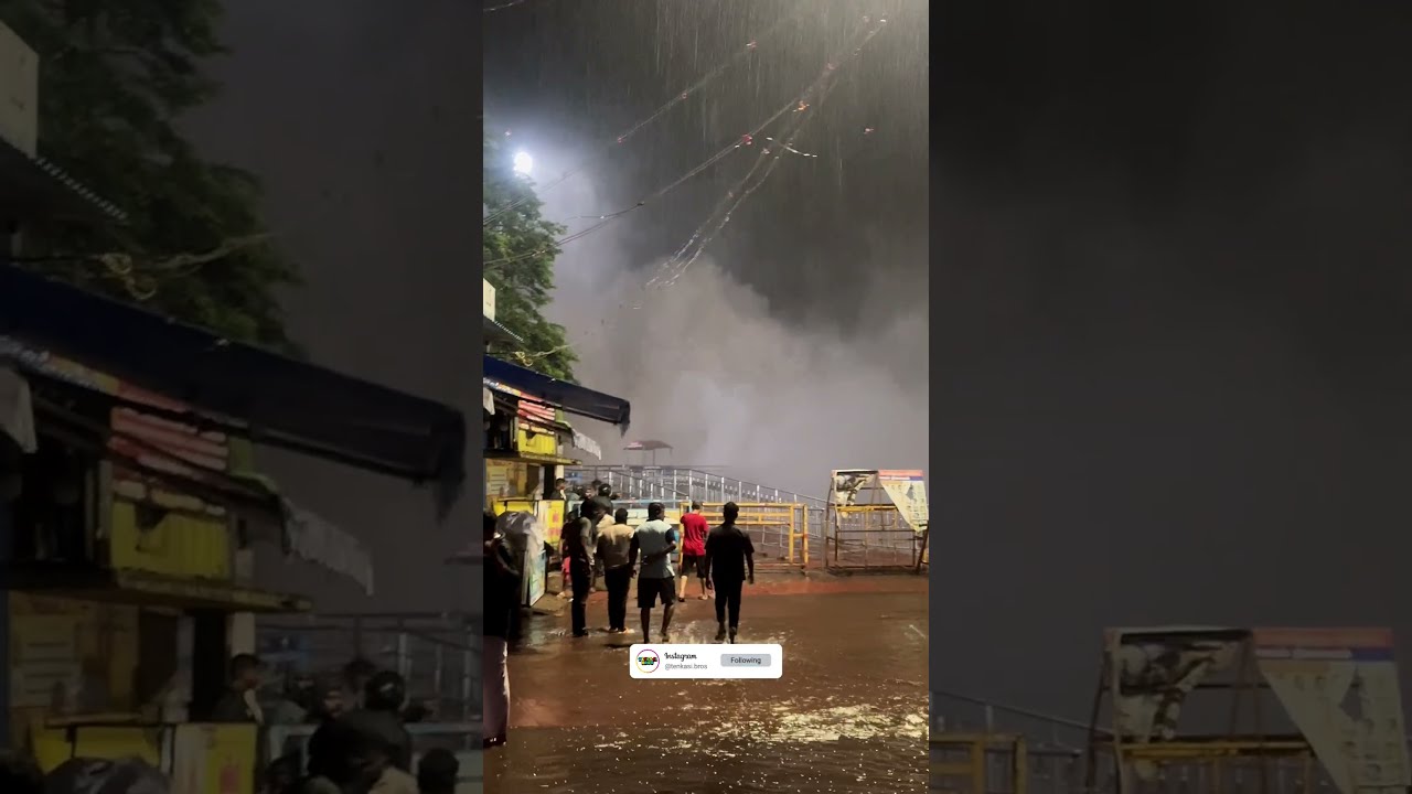 ⁉️😲 Flood in Kutralam ⁉️