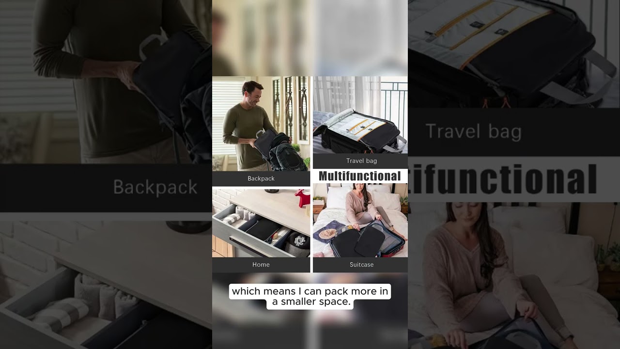 JetSet PrestiGe 4 Set Compression Packing Cubes for Travel - Innovative Design and Efficient