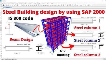 Steel building design by using SAP 2000 software | steel structure | civil engineering | online |