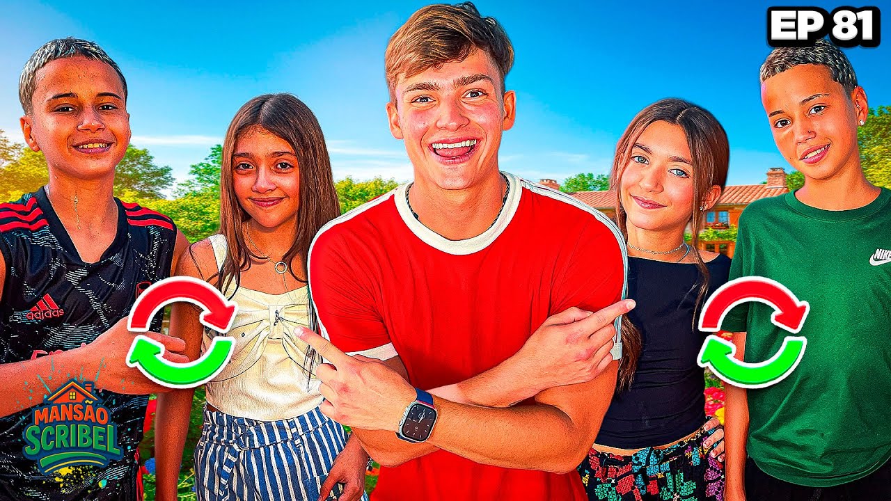 OS GÊMEOS ANTÔNIO E JP TROCARAM DE MELHORES AMIGAS😱ANTÔNIO E LARA SAO MELHORES AMIGOS•Irmãos Scribel