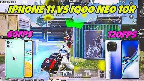 IPHONE 11 VS IQOO NEO 10R 🇬🇹 60FPS VS 120FPS 🇮🇳 1V1 TDM 