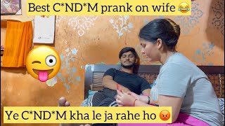 BEST C*ND*M PRANK on WIFE EVER | WHAT HAPPEND NEXT | couple Pranks