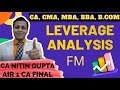 Leverage Analysis , video 5 , full icai module solved in videos , ca , cma , cs , bcom , mba , bba