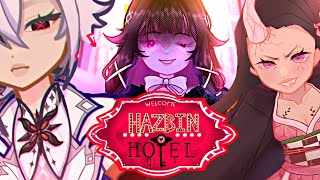 Hazbin Hotel react to Heaven and Hell’s newcomers|| Arlecchino, Columbina, Nezuko|| ALL 3 PARTS