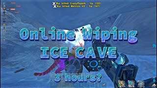 Online Wiping ICE Cave in 3 HOURS? | official small tribes | island | ARK